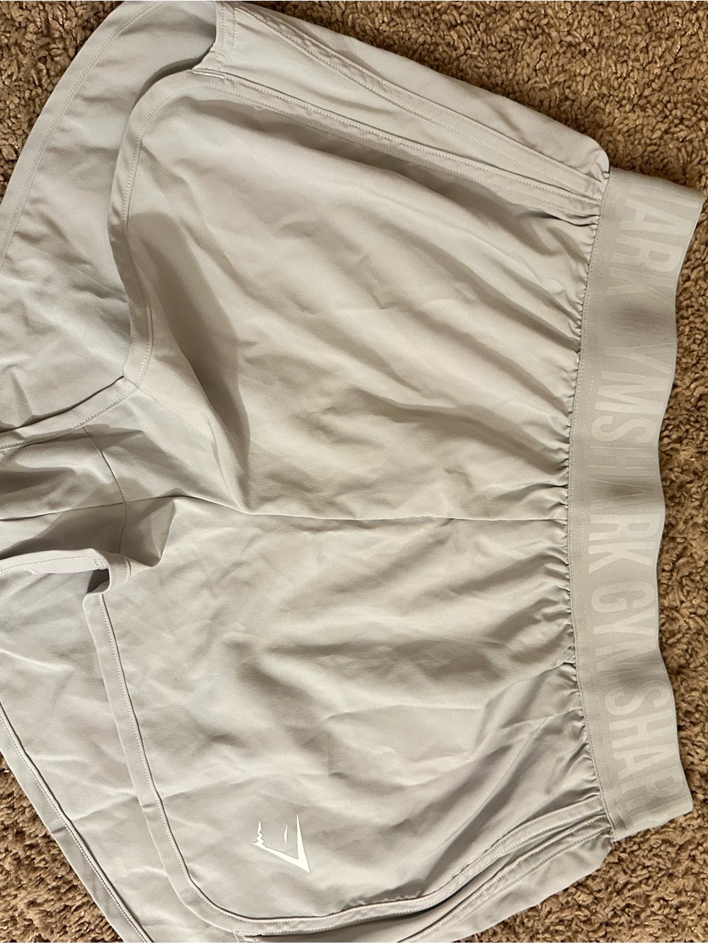 Gymshark Pale Gray Performance Shorts